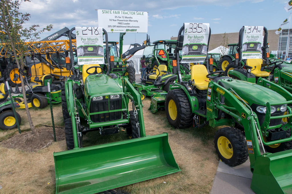 Farm Equipment and Tractor Displays at Iowa State Fair
