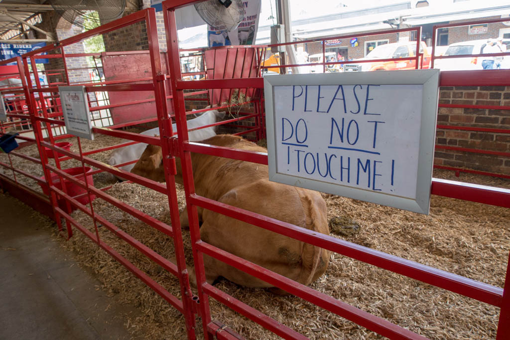 Please do not touch me sign