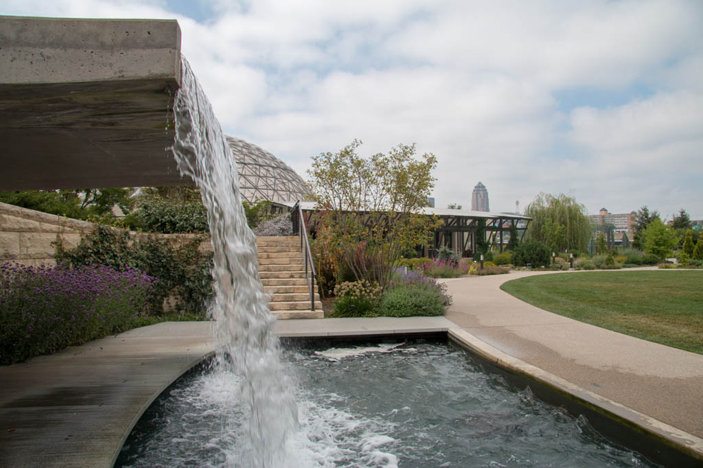 Outdoor botanical garden space