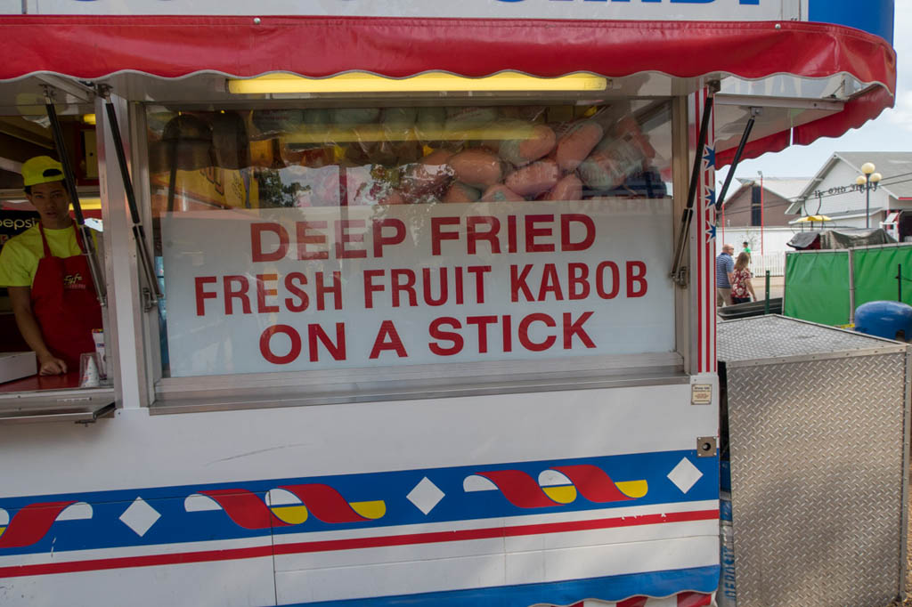 Deep Fried Fresh Fruit Kabob on a Stick