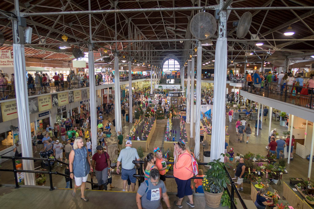 Inside the Agriculture Building at the Iowa State Fair