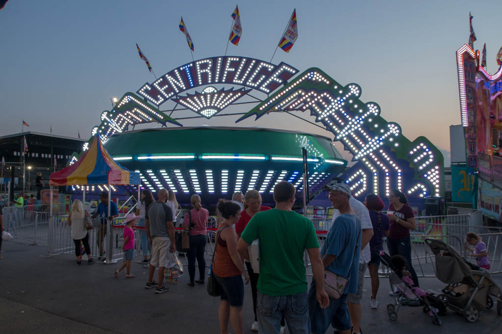 Rides and Carnival Games at the Iowa State Fair