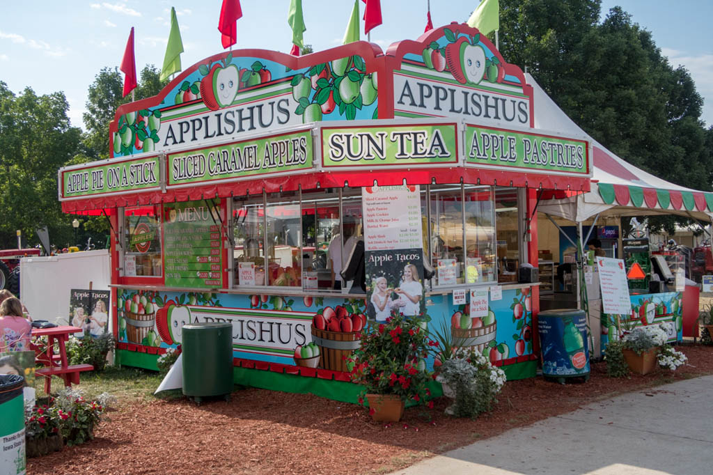 Applishus Booth at Iowa State Fair
