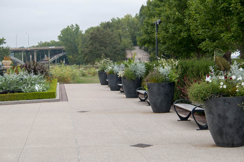 Outdoor botanical garden space