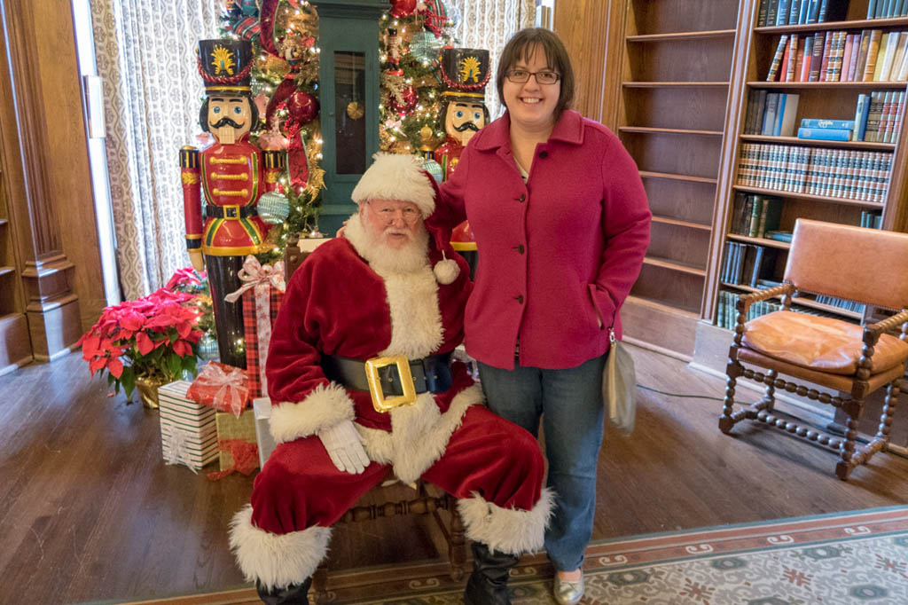 Melissa with Santa