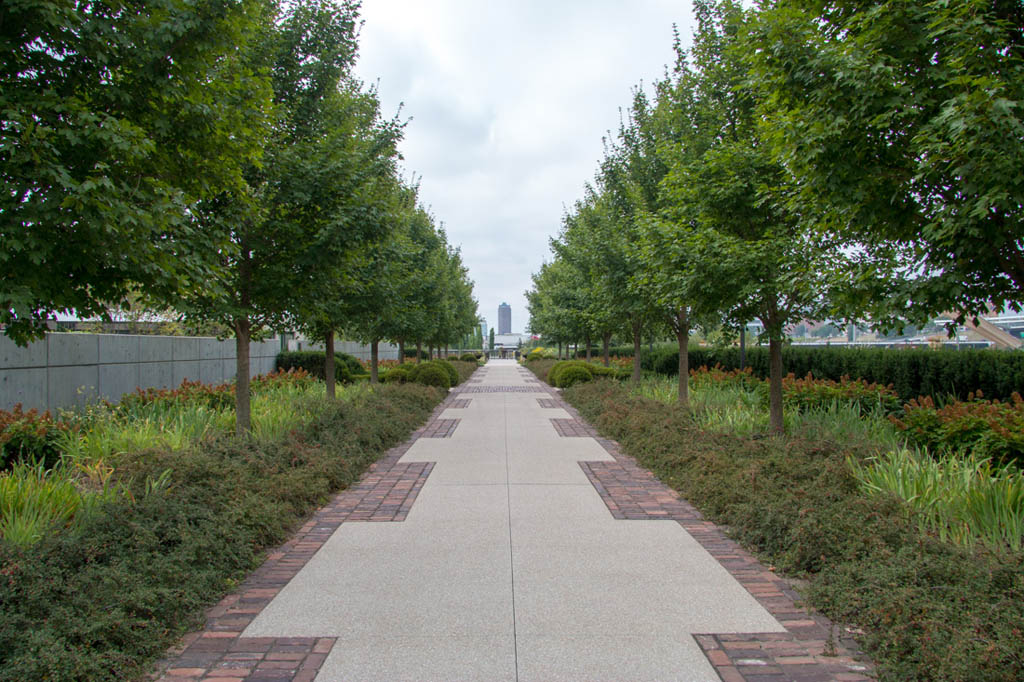 Outdoor botanical garden space