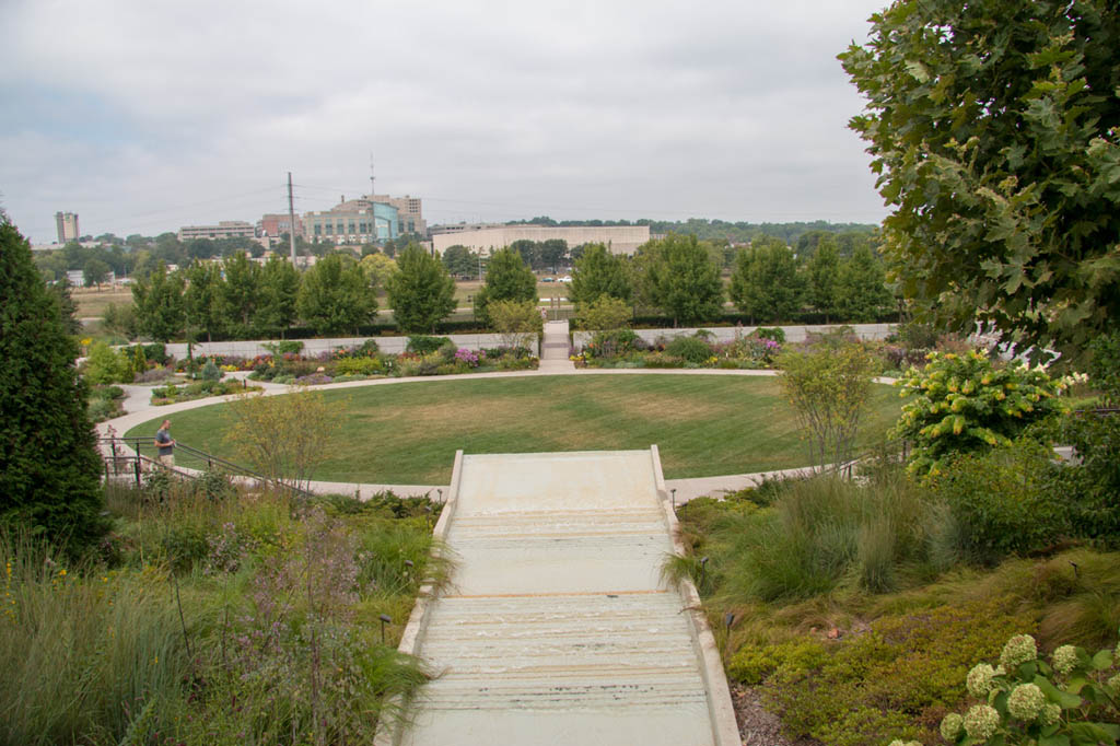 Outdoor botanical garden space