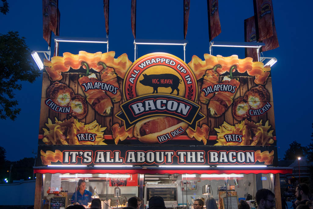 Bacon Booth at Iowa State Fair