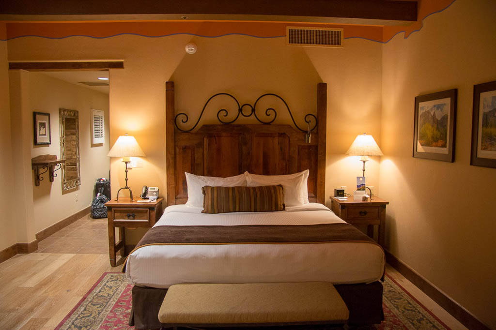 Bedroom Area of Hotel Room at Hacienda del Sol