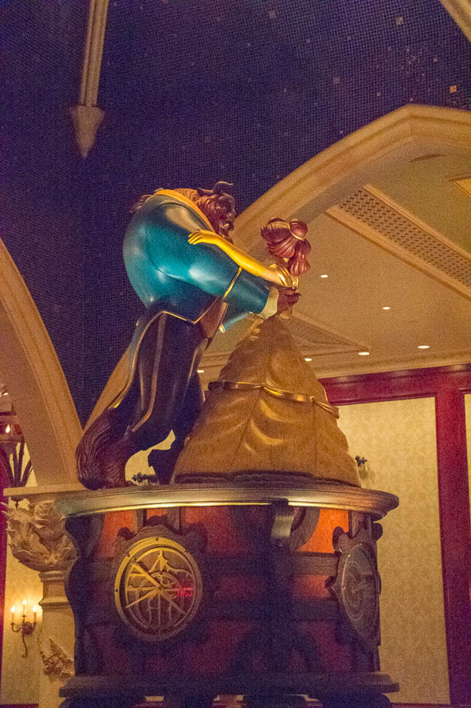 Belle and the Beast statues