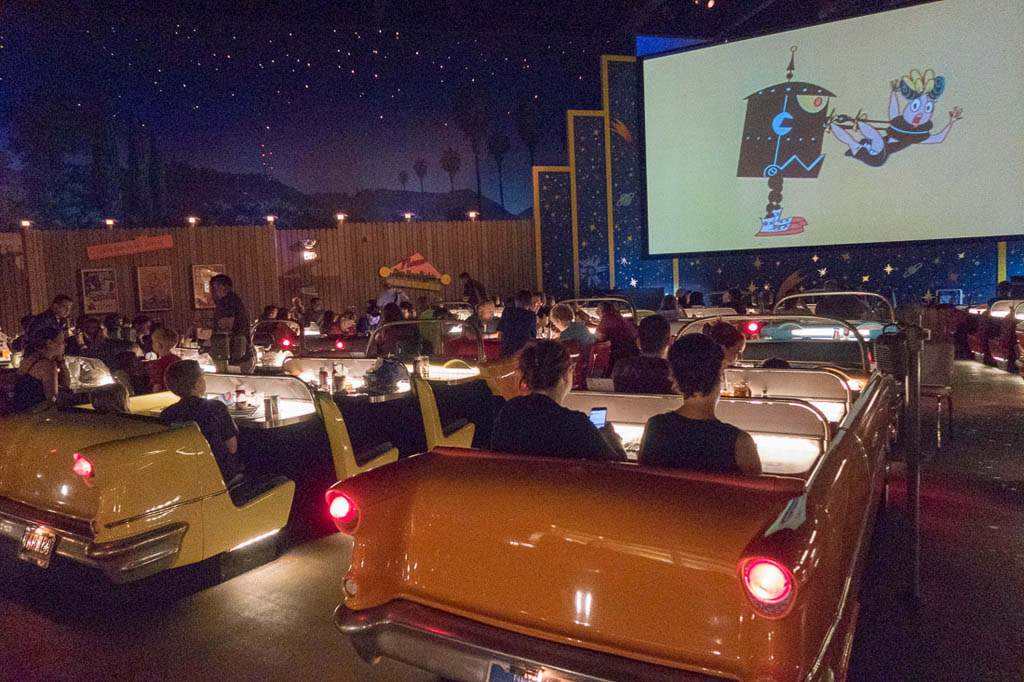 Seating at Sci Fi Dine In Restaurant 