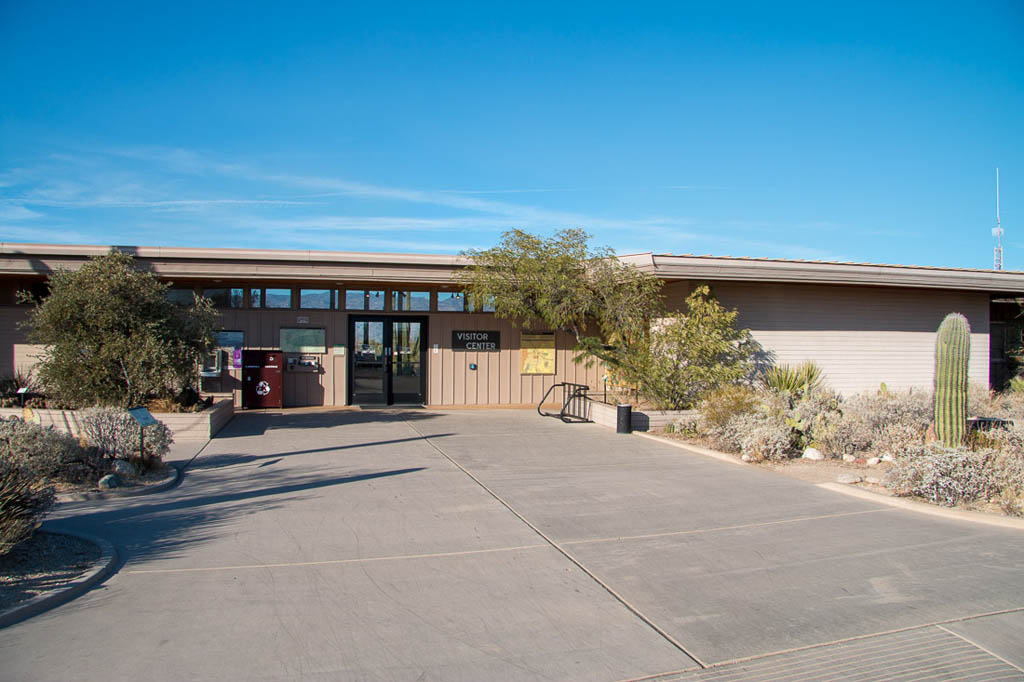 Visitor Center at Saguaro National Park Cactus Forest Drive
