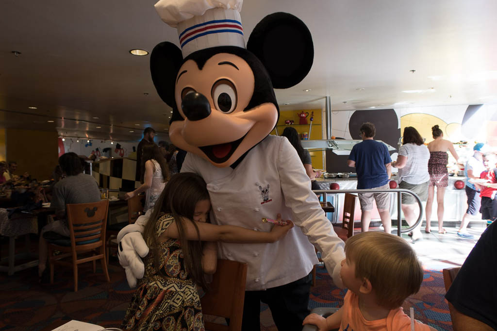 Mickey visits at Chef Mickey’s