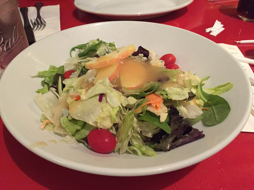 Salad at Whispering Canyon Cafe