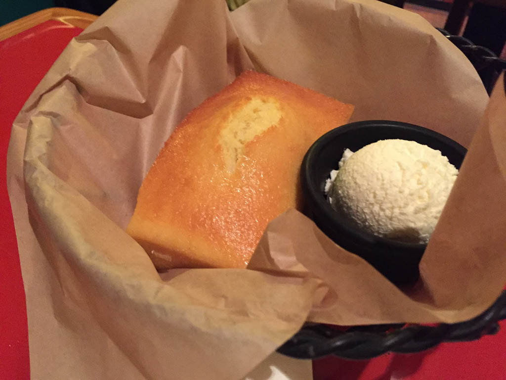 Cornbread at Whispering Canyon Cafe