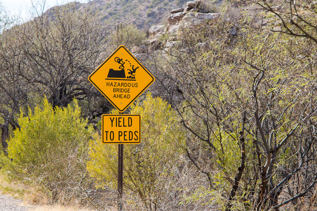 Funny signs in Sabino Canyon