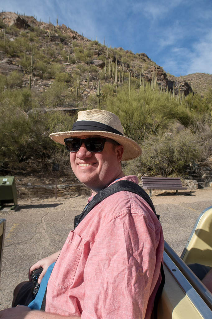 Ken in Sabino Canyon Tram