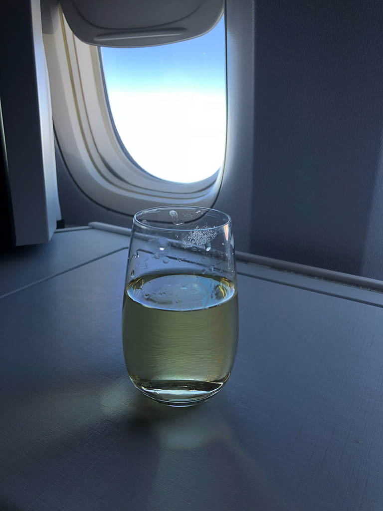 White wine on Air Canada flight