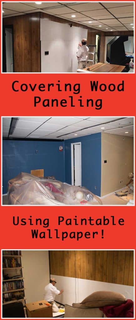 Covering Wood Paneling Using Paintable Wallpaper