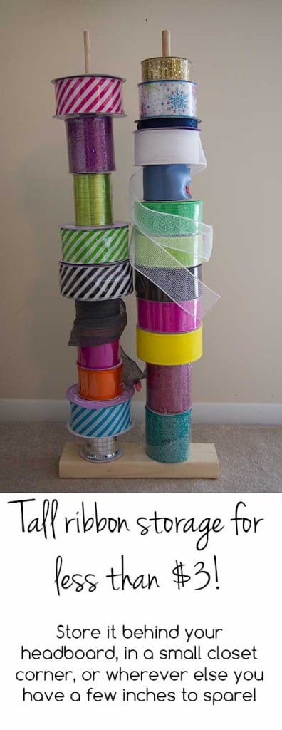 Tall Vertical Ribbon Storage