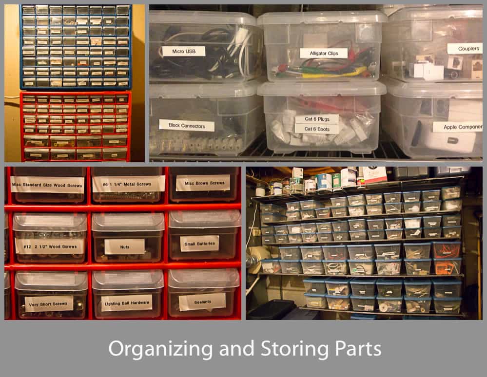 Organizing and storing small parts